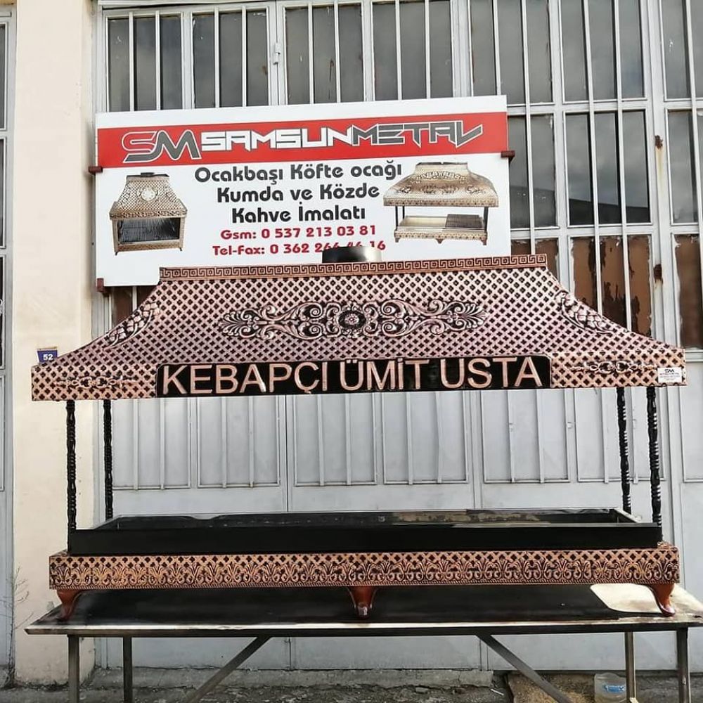 Ocakbaşı davlumbaz kumda kahve dondurma tezgahı semaver odunlu çay