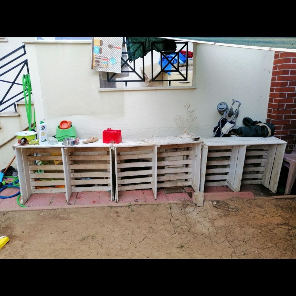 Palet kedi/köpek yatağı